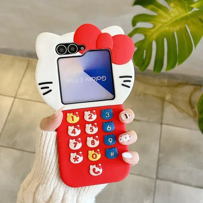 Kawaii Calculator Phone Case For Samsung Galaxy Z Flip