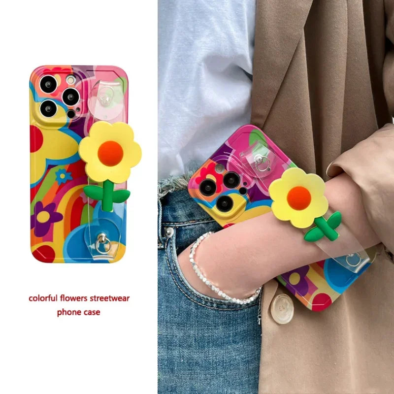 Fashion Flower Silicone Phone Case