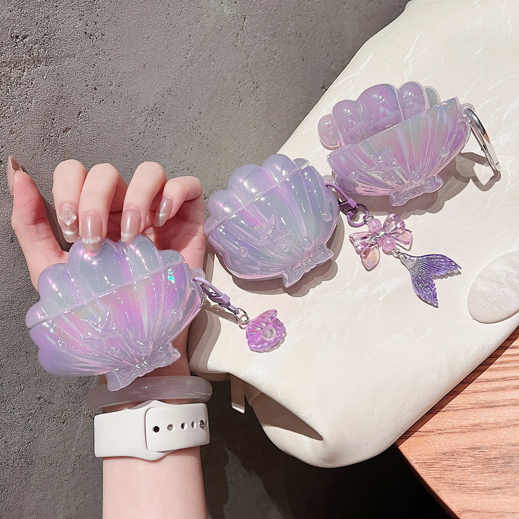 Seashell Clam Airpods Case