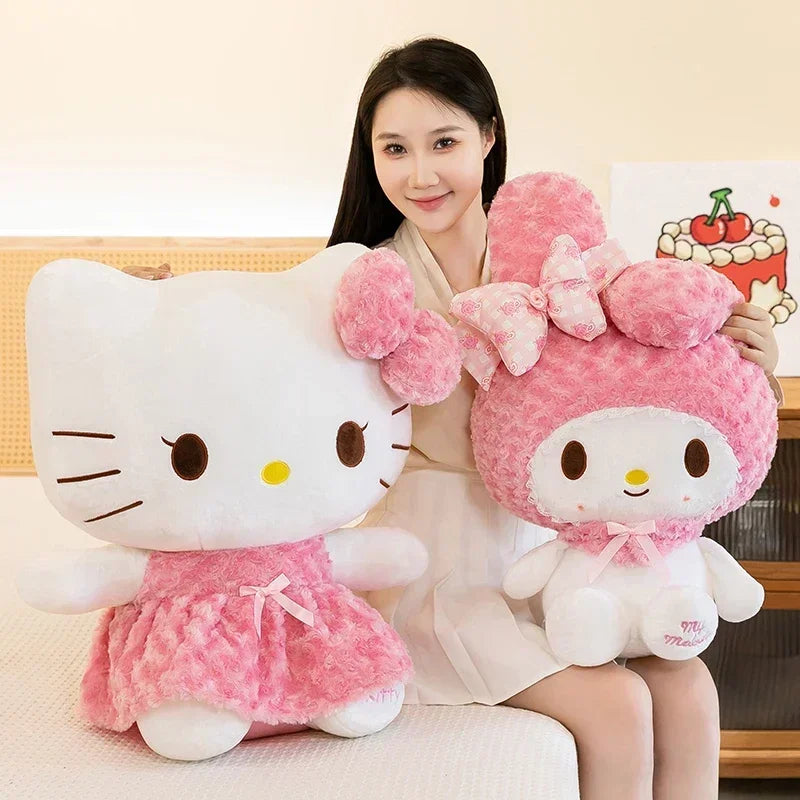 Pink Kawaii Rose Plushie