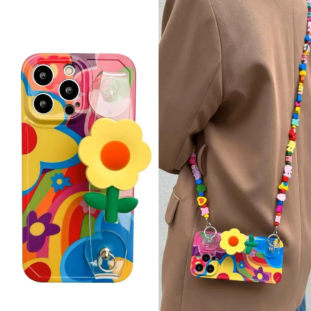 Fashion Flower Silicone Phone Case