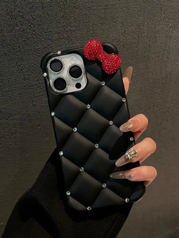 Luxury Designer Diamond Bow Phone Case