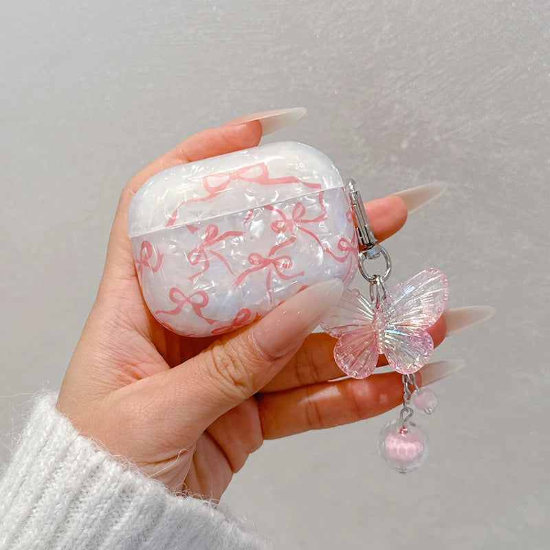 Pink Bow Airpods Case