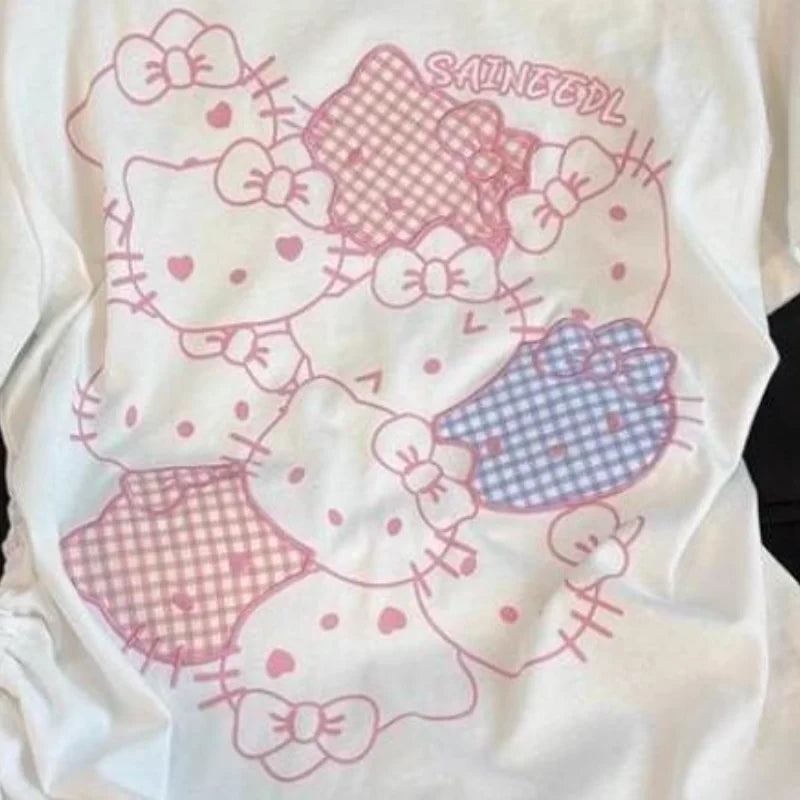 T Shirt Cotton Blend For Girls Kids Tops