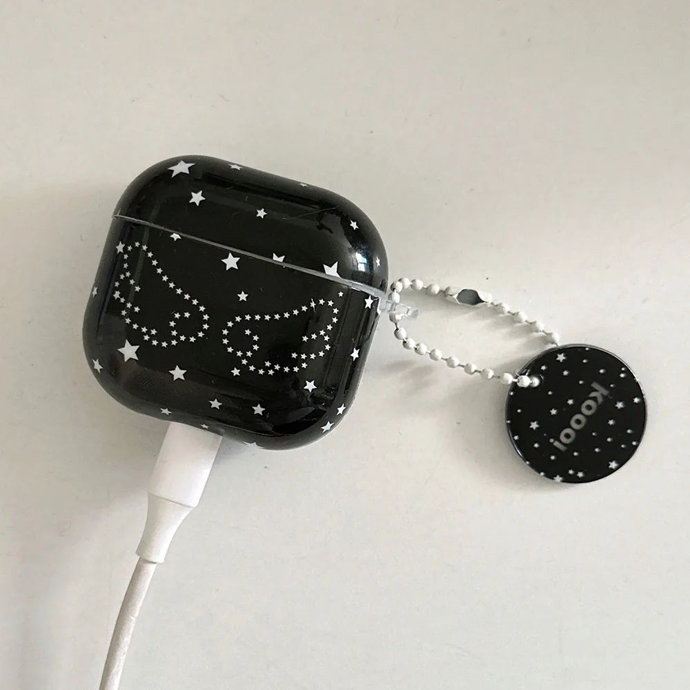 Black Angel Wings Airpods Case