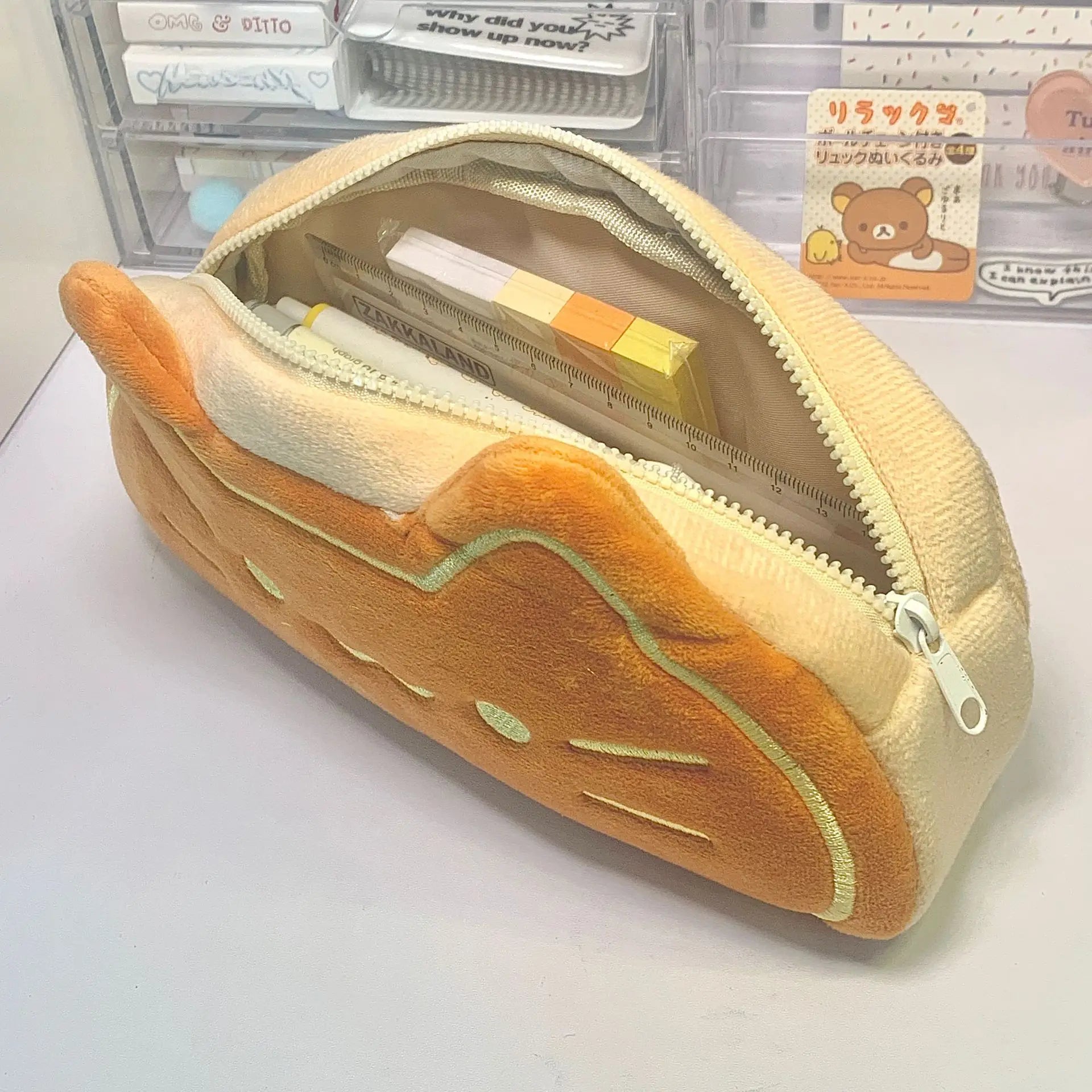 Cute Caramel Cat Plush Bag