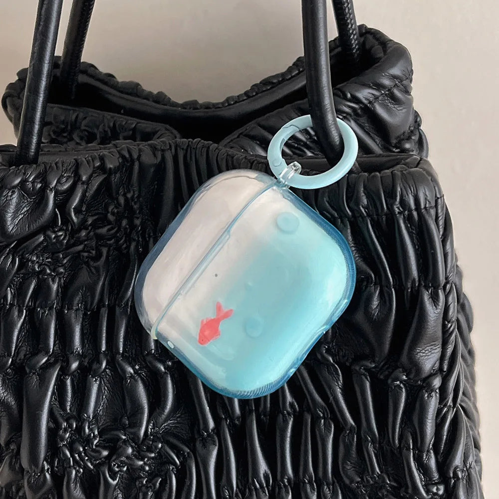 Goldfish Transparent Gradient Airpods Case