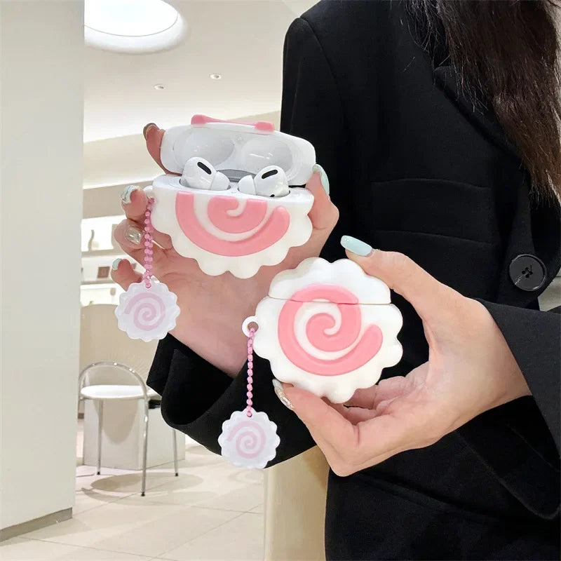 Cute 3D Japan Food Fish Cake Airpods Case