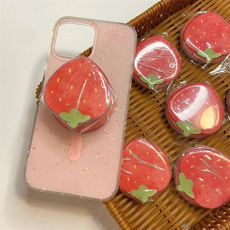Strawberry Magnetic Phone Grip Holder