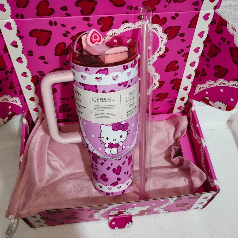 Kawaii Cup 40oz Quencher Tumbler With Handle