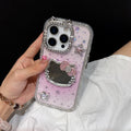 Makeup Mirror Bling Glitter Stars Phone Case