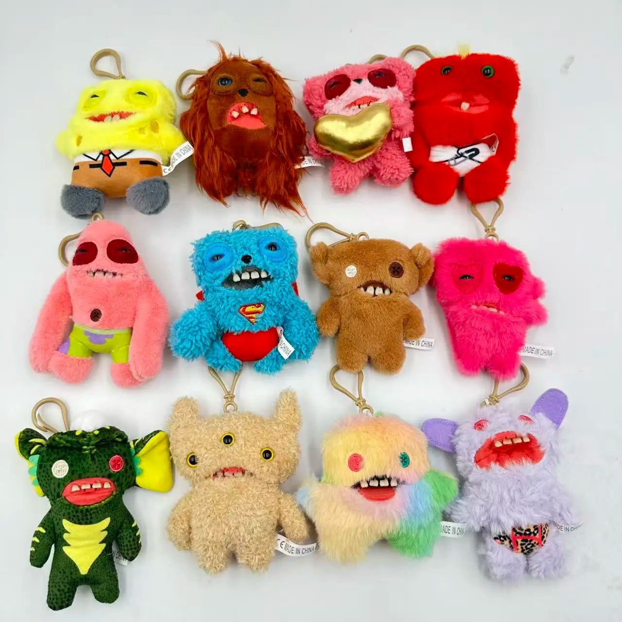 Kawaii Monsters Cute Plushie Keychain Pendants