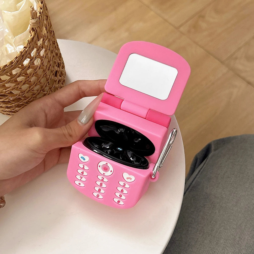 Pink Soft Silicone Airpods Case