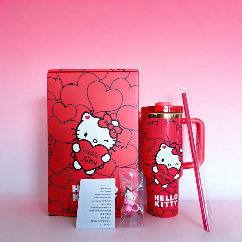 Kawaii Heart Water Bottle