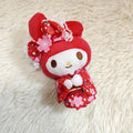 Cute Sakura Kimono Plush Pendant Keychain