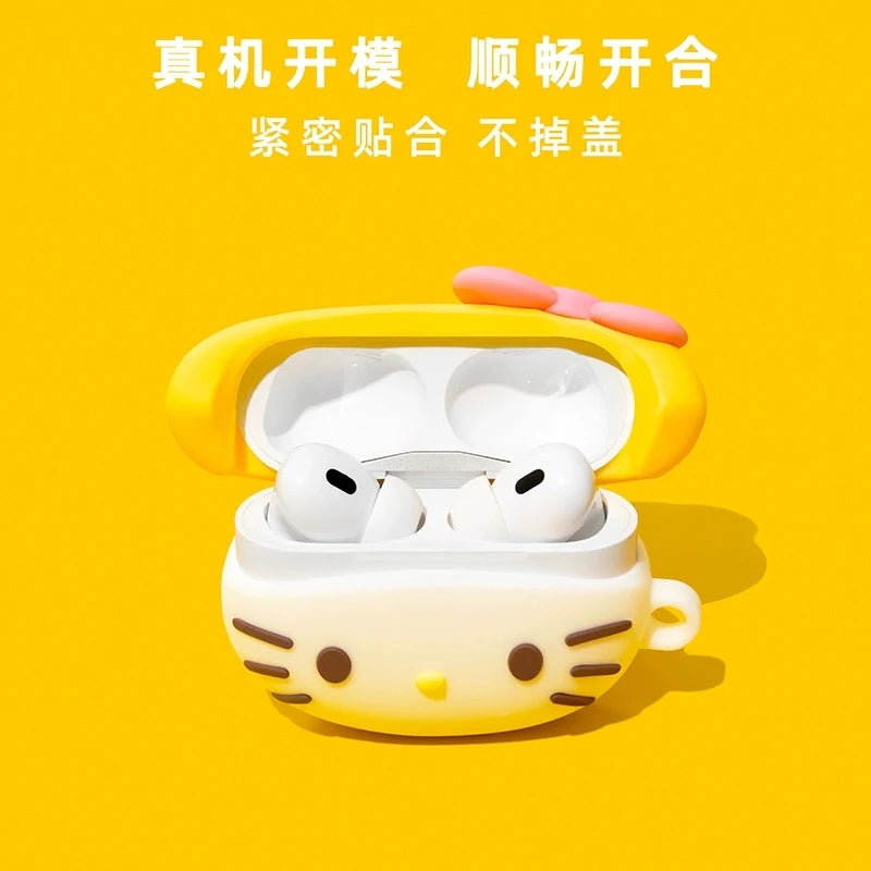 Kawaii Yellow Hat Airpods Case