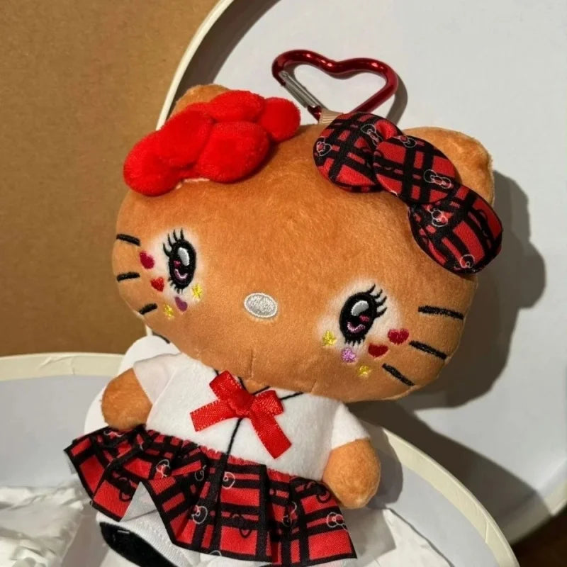 Shibuya Gal Floral Uniform Sunburned Plush Doll Pendant Keychain Bag Charm