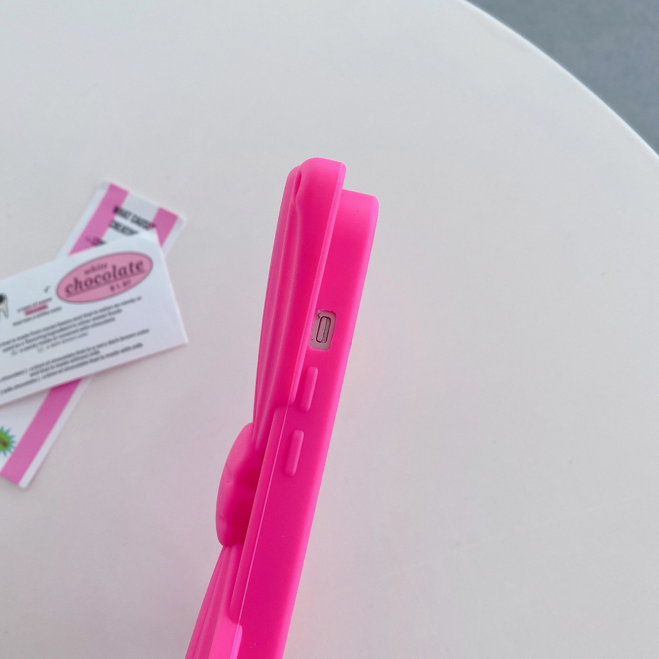 Pink Bow 3D Cute Soft Silicone Phone Case