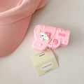 Pink Silicone Soft Gun Airpods Case