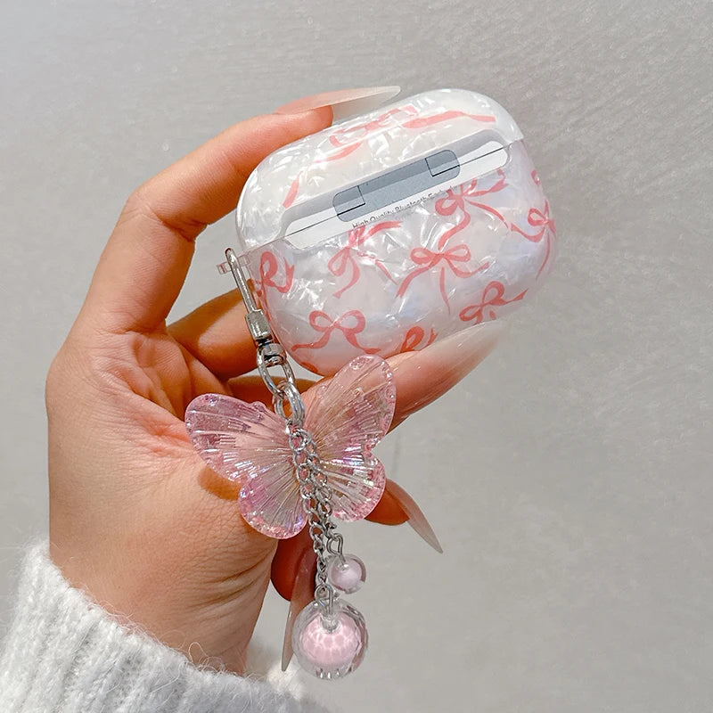 Pink Bow Airpods Case