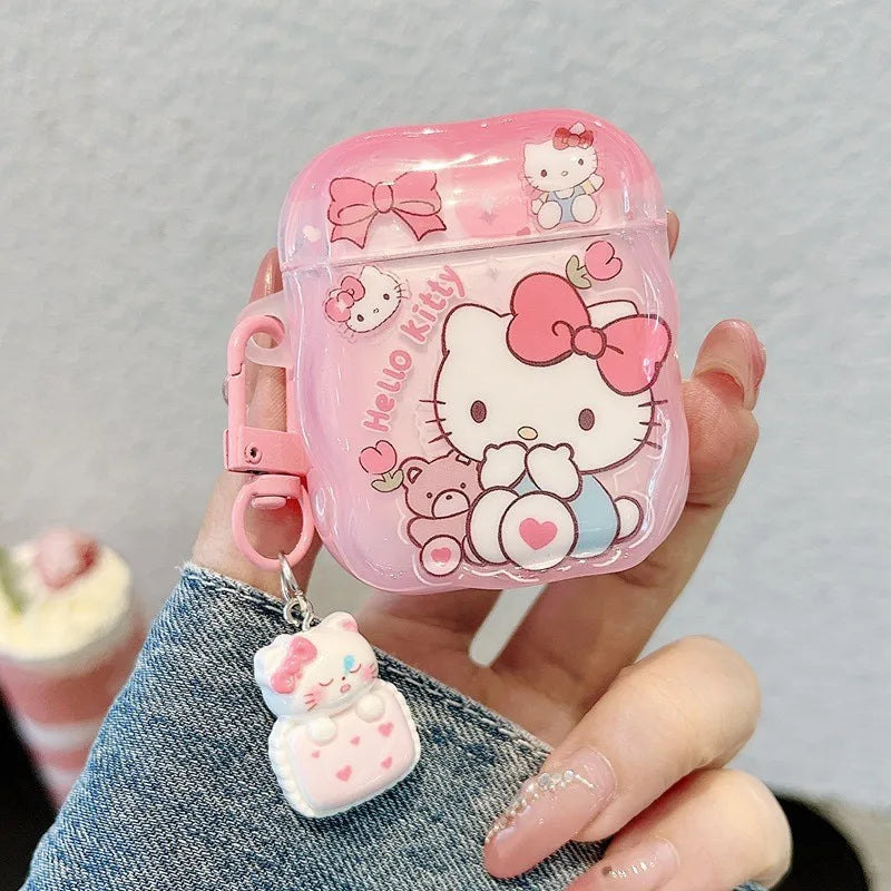 Pink Bow Kawaii Airpods Case