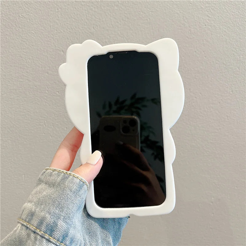 Silicone Pink Bow Phone Case