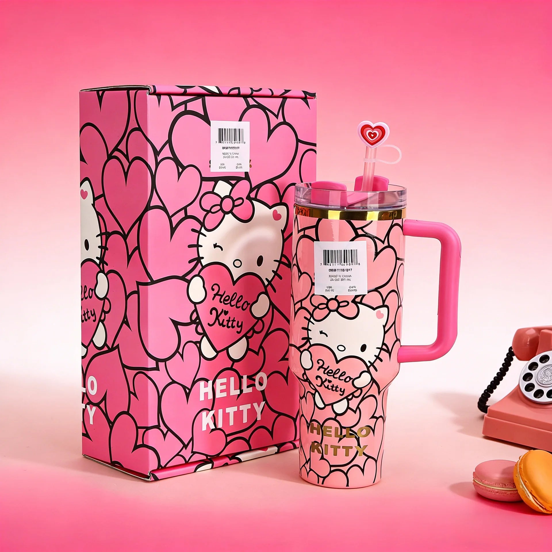 Kawaii Heart Water Bottle