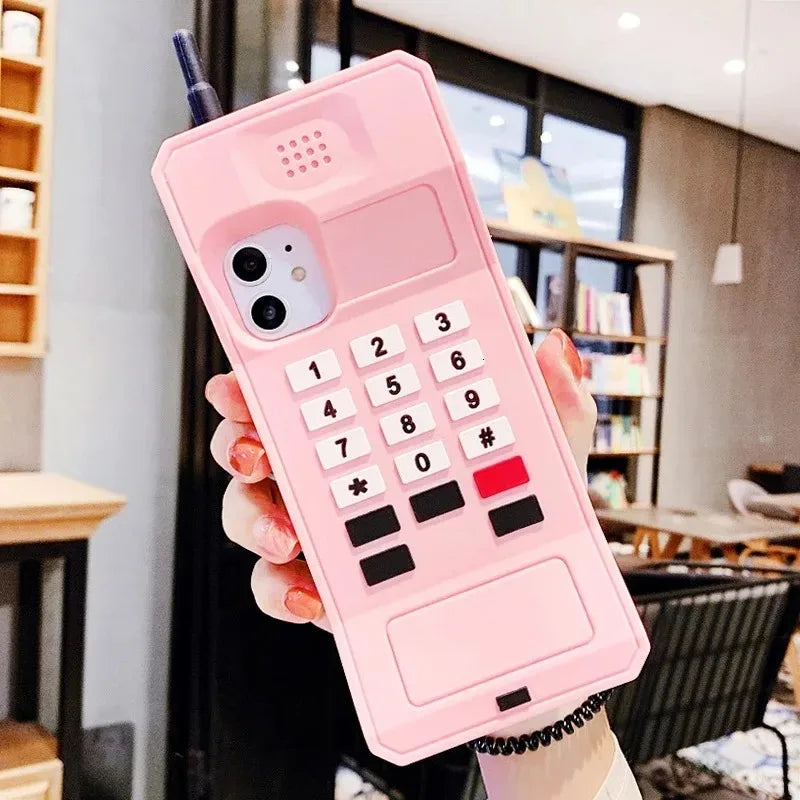 Retro Style Telephone Model Phone Case