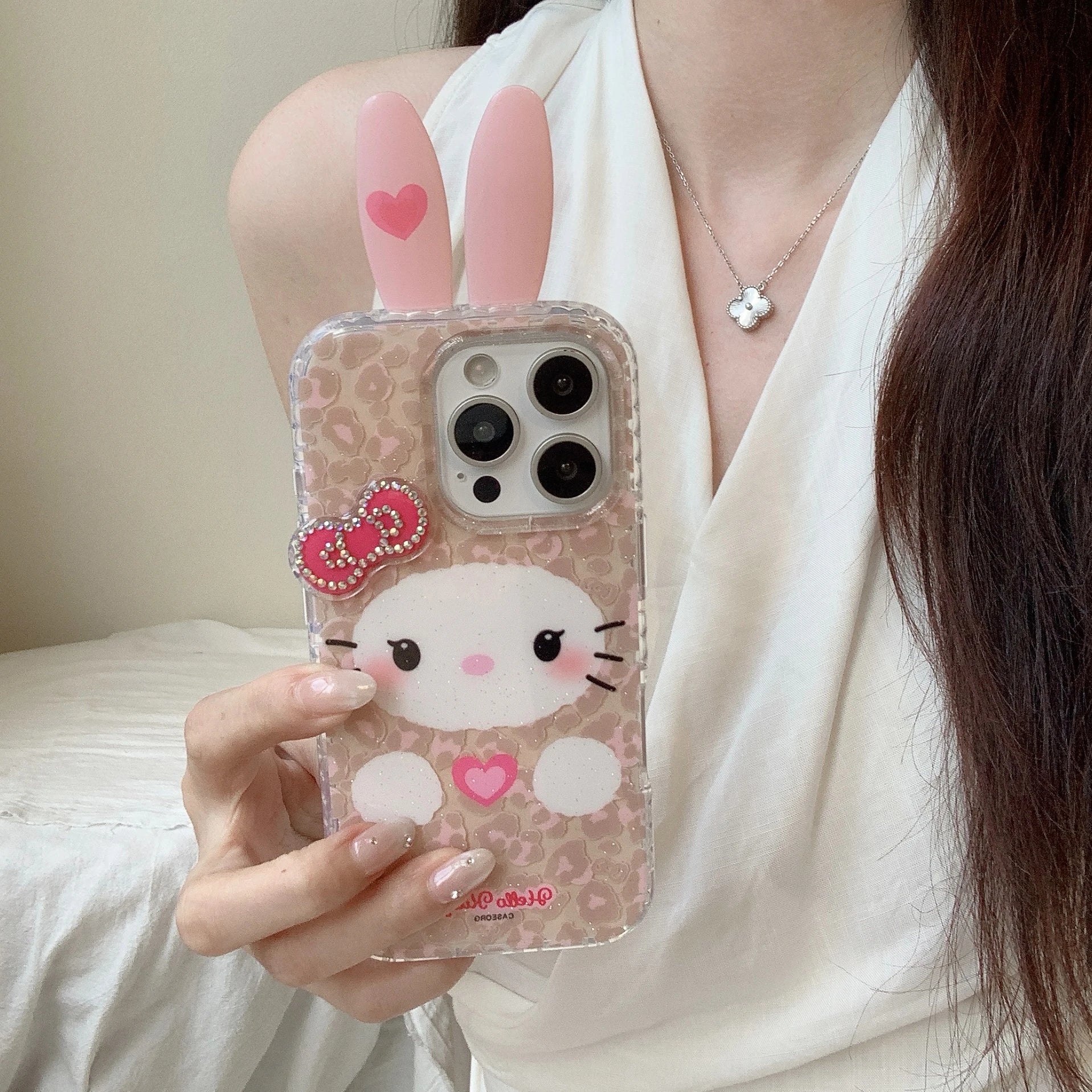 Super Cute Rabbit Ears Phone Case