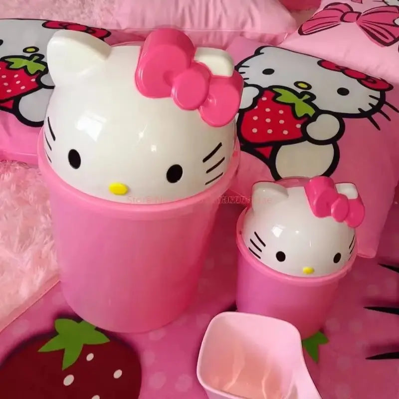 Small Pink Kawaii Trash Can