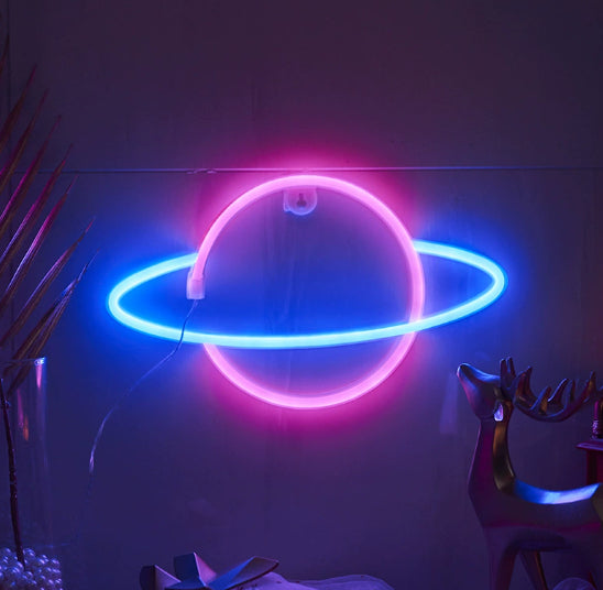 LED Butterfly Alien Planet Neon Decorative Night Light