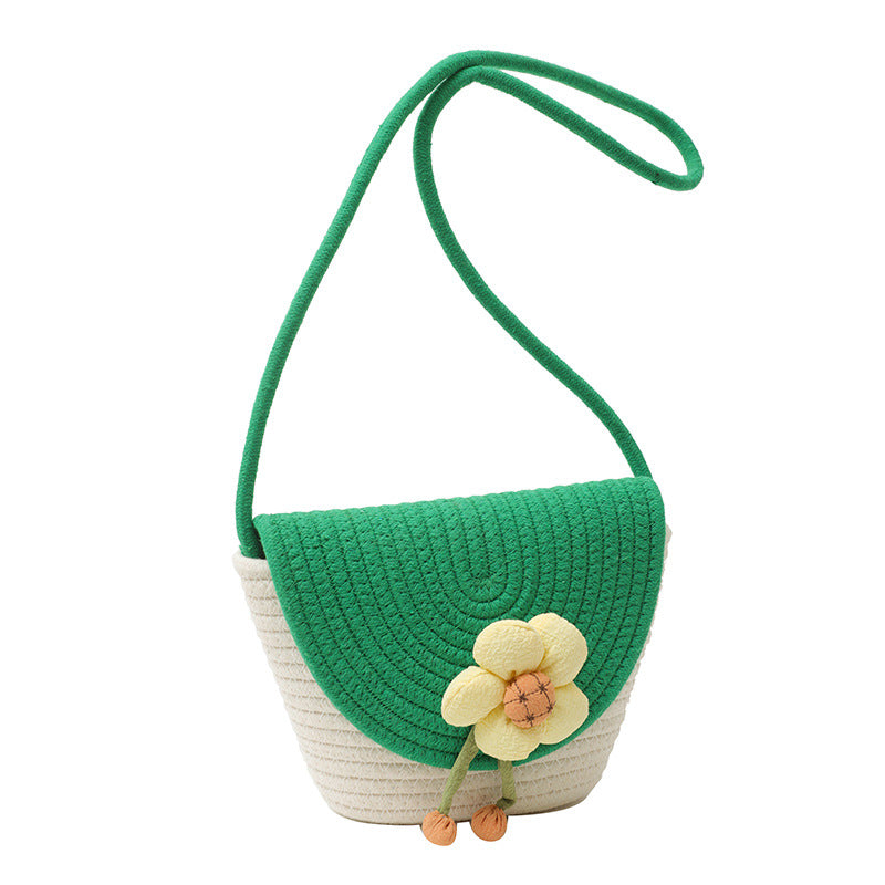 Flowers Straw Bag
