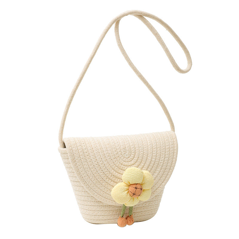 Flowers Straw Bag